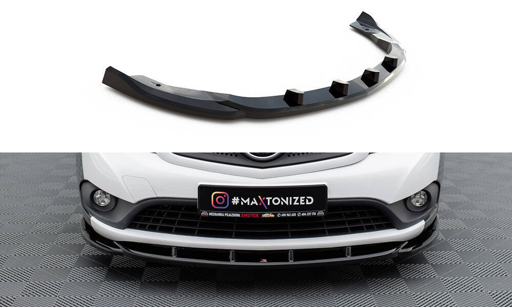 Voorspoiler Mercedes Benz Citan Maxton Glans Zwart