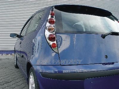 Luces traseras Fiat Punto 99-02, 3 door lexus cromo
