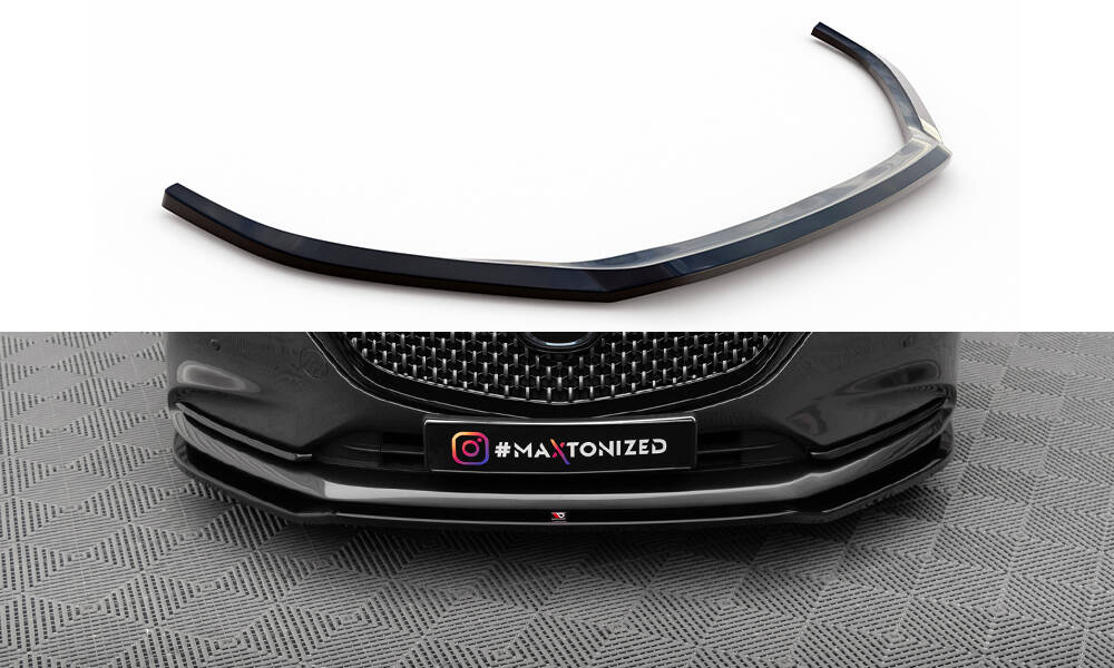 Voorspoiler V.3 Mazda 6 Mk3 FL Maxton Glans Zwart