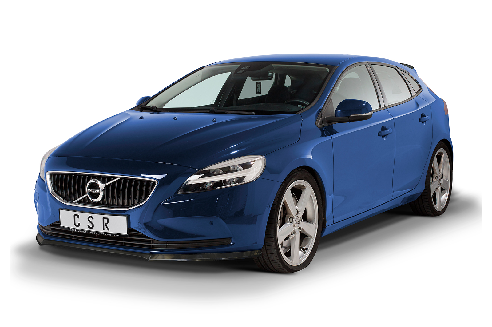 Voorspoiler Volvo V40 CSR glans Zwart