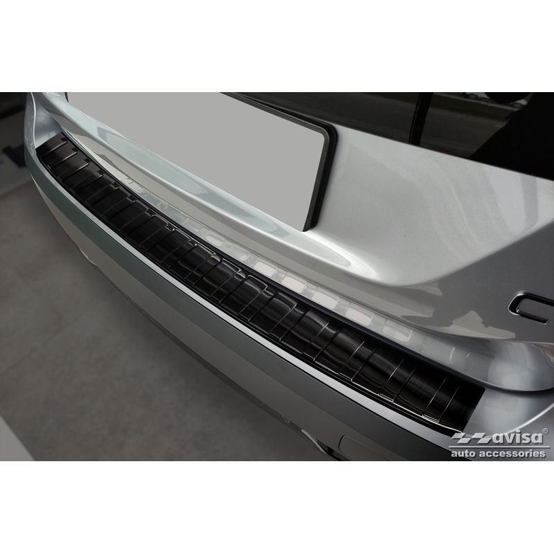 Zwart RVS Achterbumperprotector  Citroën C4/e-C4 III 2020- 'Ribs'