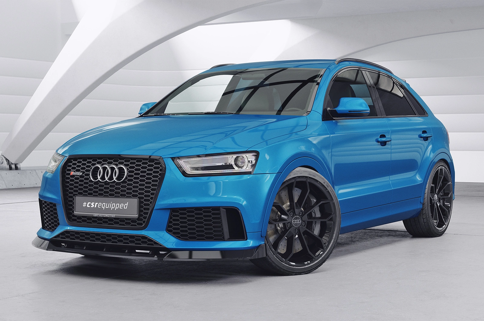 Voorspoiler Audi RSQ3 glans zwart