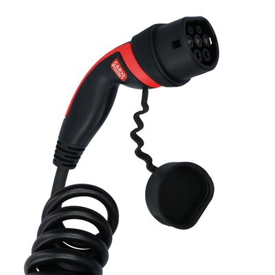 Carpoint Spiraal Laadkabel Elektrische Auto Type2>2 32A 3ph 6 meter
