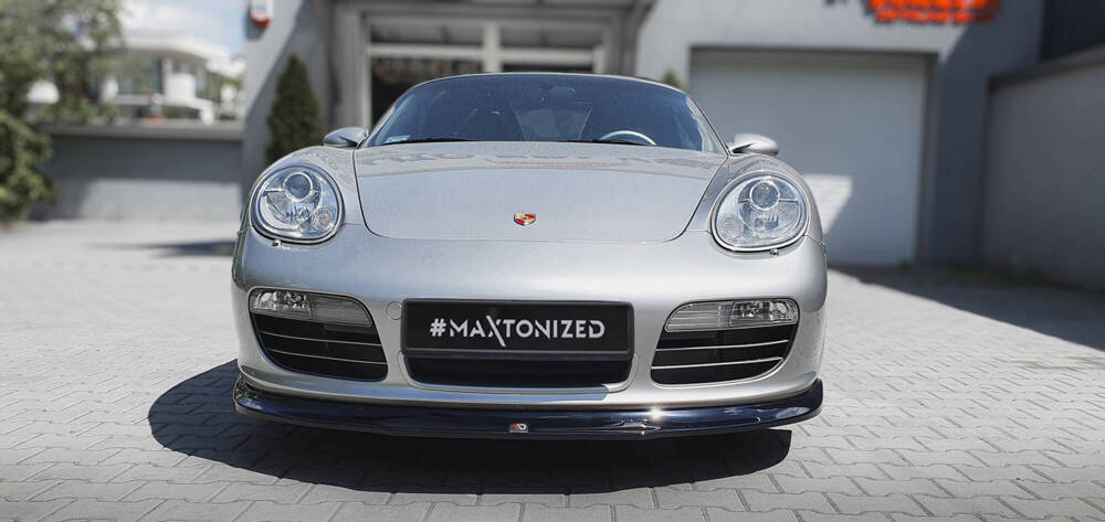 Voorspoiler Porsche Boxster 987 Maxton Glans Zwart