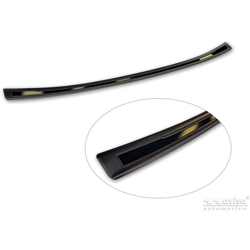 Avisa RVS Achterbumperprotector Shadow Premium  Nissan Qashqai III (J12) 2021-2024 & Facelift 2024- - Zwart / Glanzend Zwart