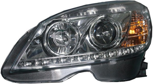 Headlights Mercedes C-Klasse W204 07-11 chome Daylight