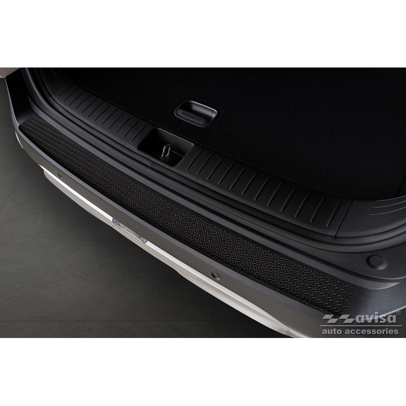 Matzwart Aluminium Achterbumperprotector  Kia Sportage V 2021- 'Riffled Plate'