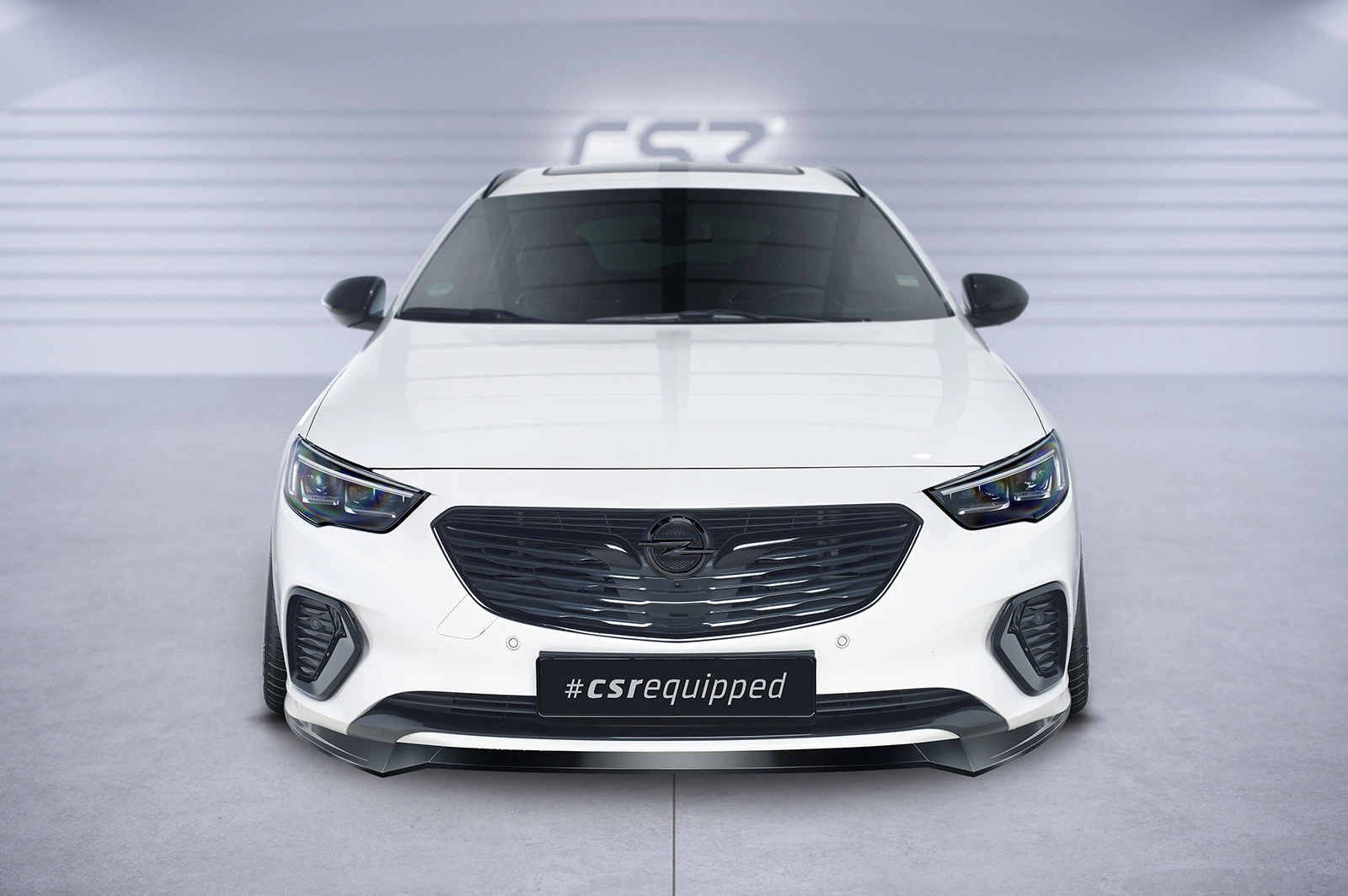 Voorspoiler Opel Insignia B GSI Glans Zwart van CSR Automotive (09/2017-02/2020 Vor Facelift)