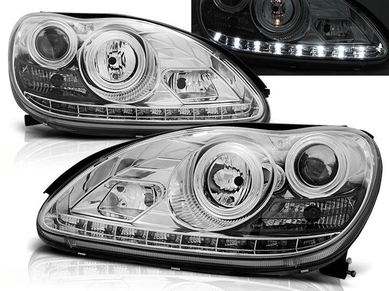 Faros Mercedes S-Klasse W220 01-05 Los ojos del Diablo dayline c