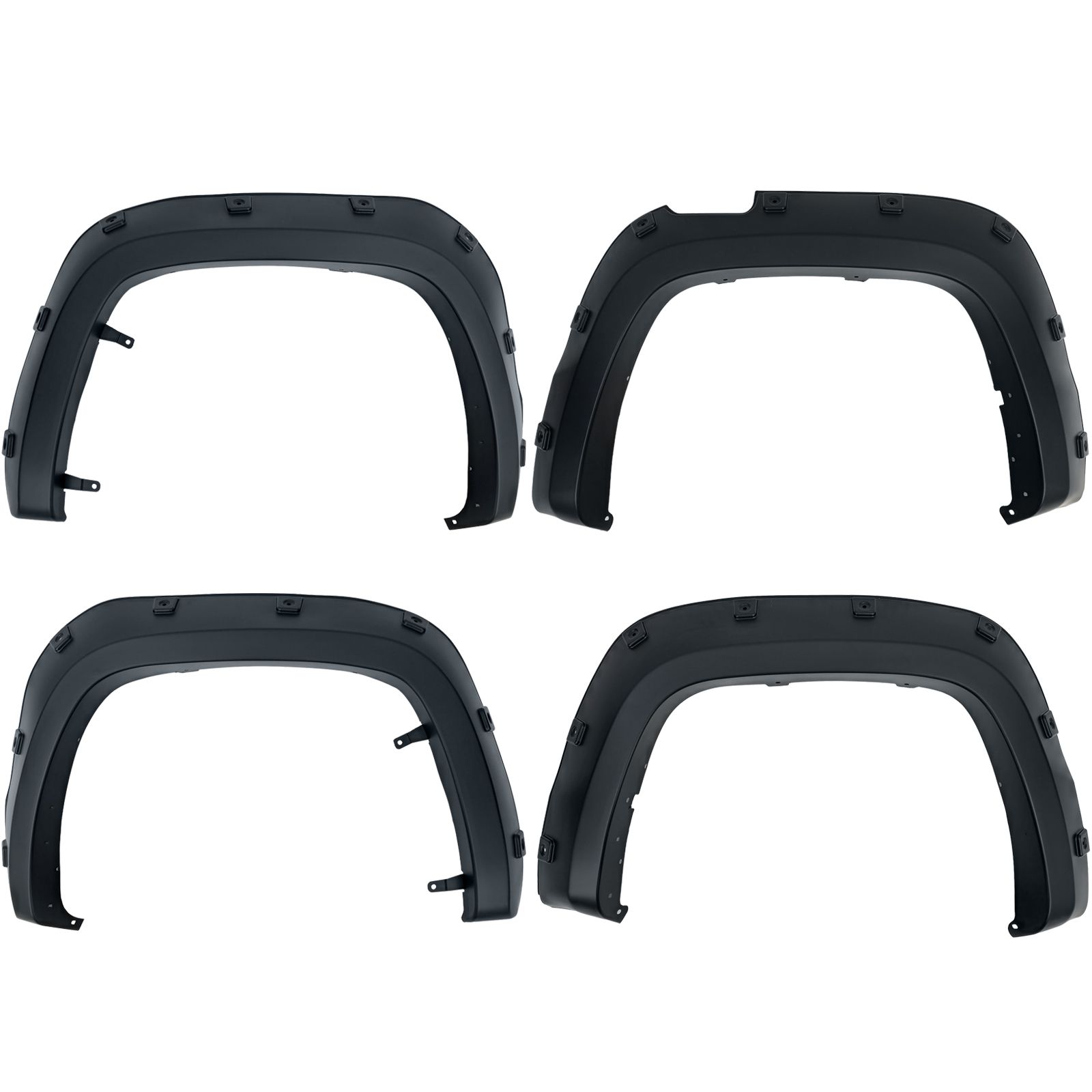 Wielkastverbreders Set “BIG” VW Amarok 1 (2010–2016 Voorfacelift) – Mat Zwart