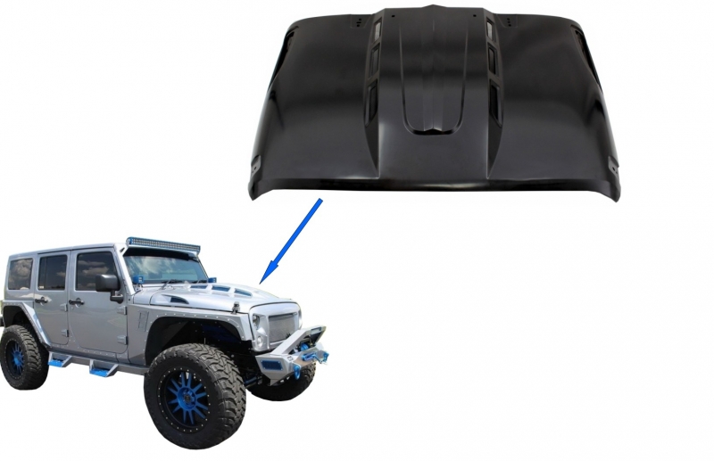 Motorkap JEEP Wrangler / Rubicon JK (2007-2017) Avengers Heat Dispersion Edition