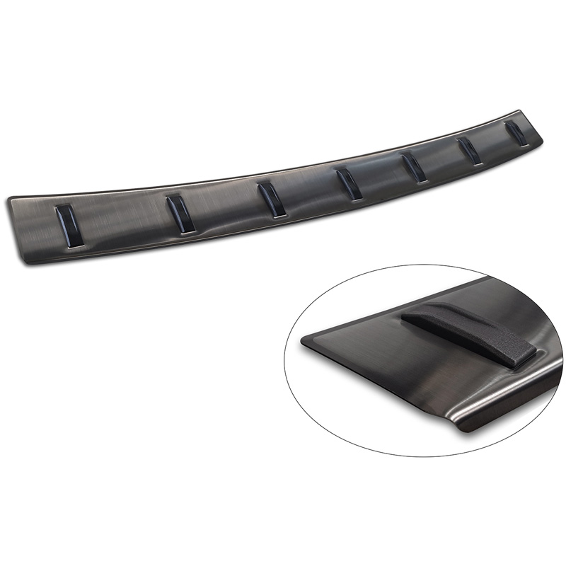 Avisa Zwart RVS Achterbumperprotector  BMW 5 Serie Touring (G61) 2024- incl. M-Sport 'STRONG EDITION'
