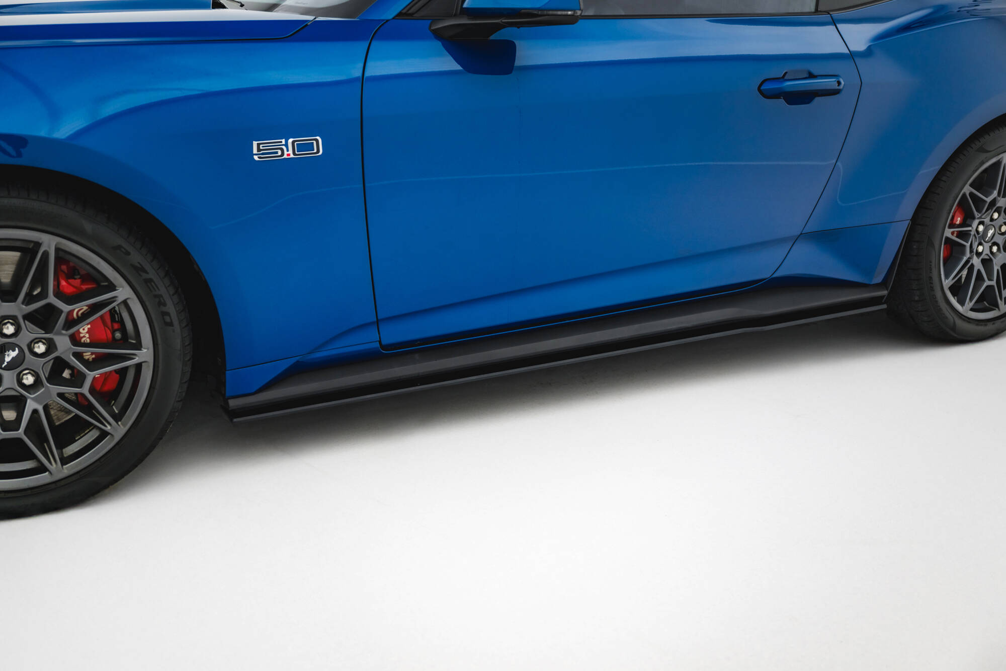 Street Pro Zijskirts Ford Mustang GT MK7 Maxton Glanzend zwart