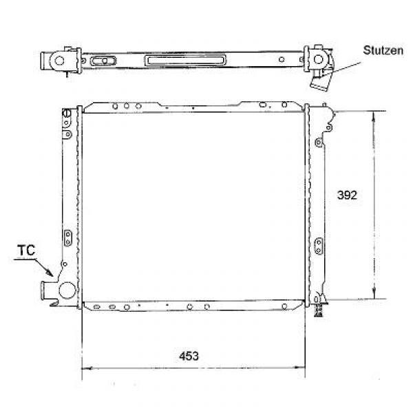 Radiator FIAT CROMA 88-96 453x388 2.0 TURBO AC +/-