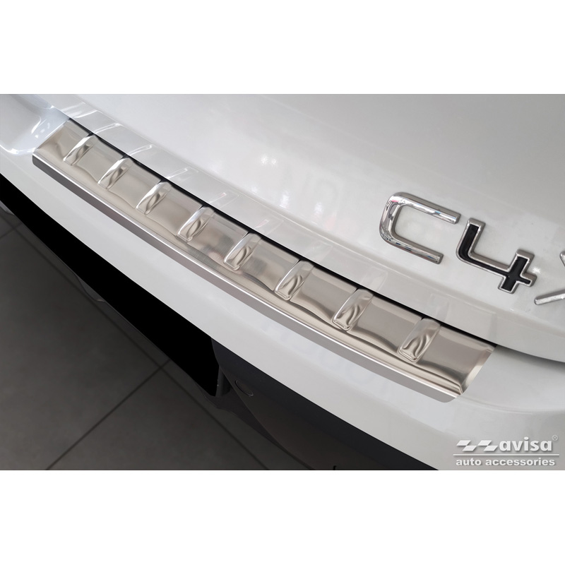 RVS Achterbumperprotector  Citroën C4 X 2023- 'Ribs' (2-delig)