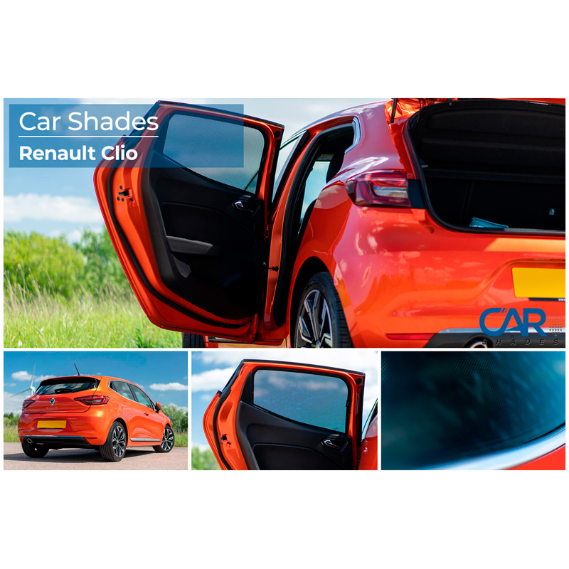Set Car Shades (achterportieren)  Renault Clio 5 deurs 2019- (2-delig)