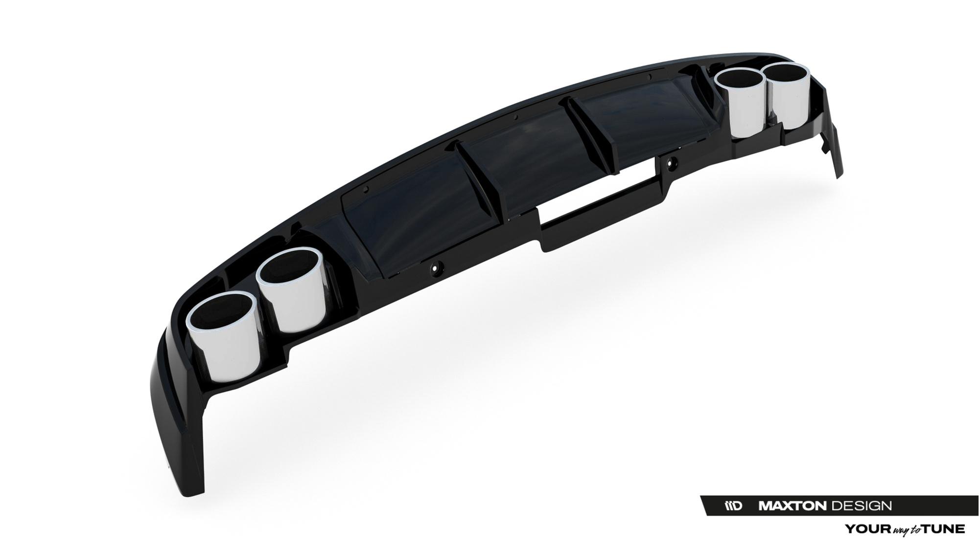 Achterbumper + Imitatie Uitlaateindstukken Audi A6 Sedan / Avant C8 / C8 Facelift
