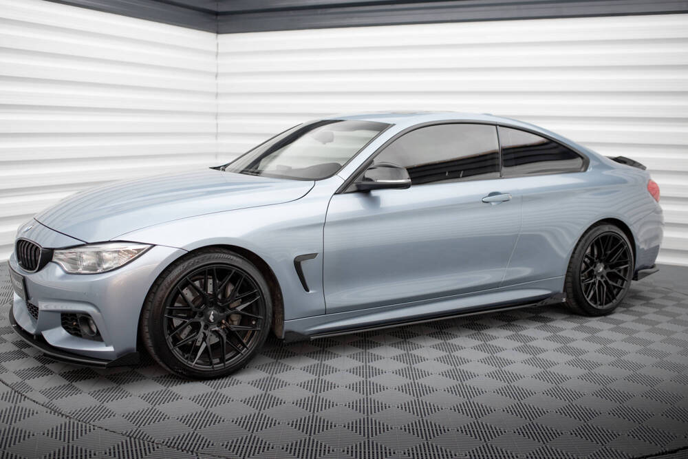 Zijskirts met Canards Street Pro BMW 4 Coupe M Pakket F32 Maxton
