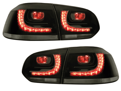 Taillights led VW Golf VI 10/08- R-look Smoke