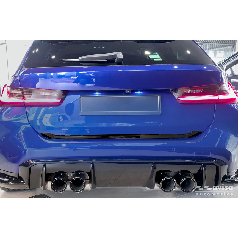 Avisa Zwart Chroom RVS Kofferbak Sierlijst  BMW 3-Serie Touring (G21) M-Sport Facelift 2022-