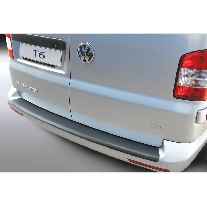 ABS Achterbumper beschermlijst  Volkswagen Transporter T6 Caravelle/Multivan 9/2015- met achterdeuren Zwart
