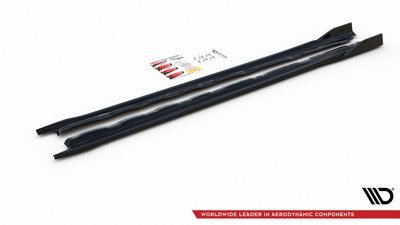 Zijskirts Volkswagen Golf 8 Glans Zwart