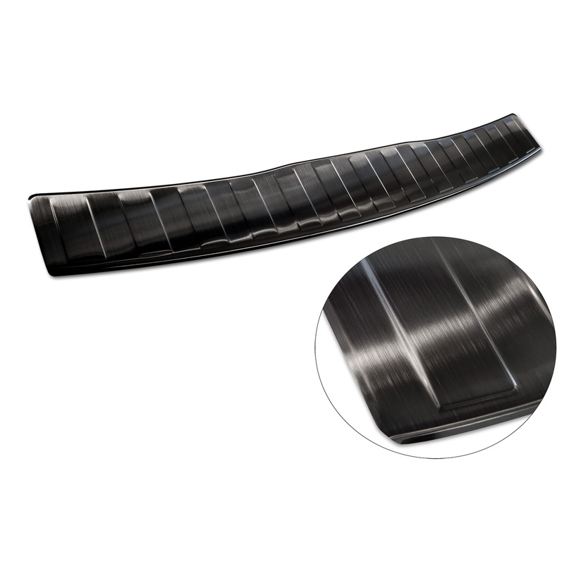 Zwart RVS Achterbumperprotector  Renault Grand Scenic 2009-2013 & FL 2013-2016 'Ribs'