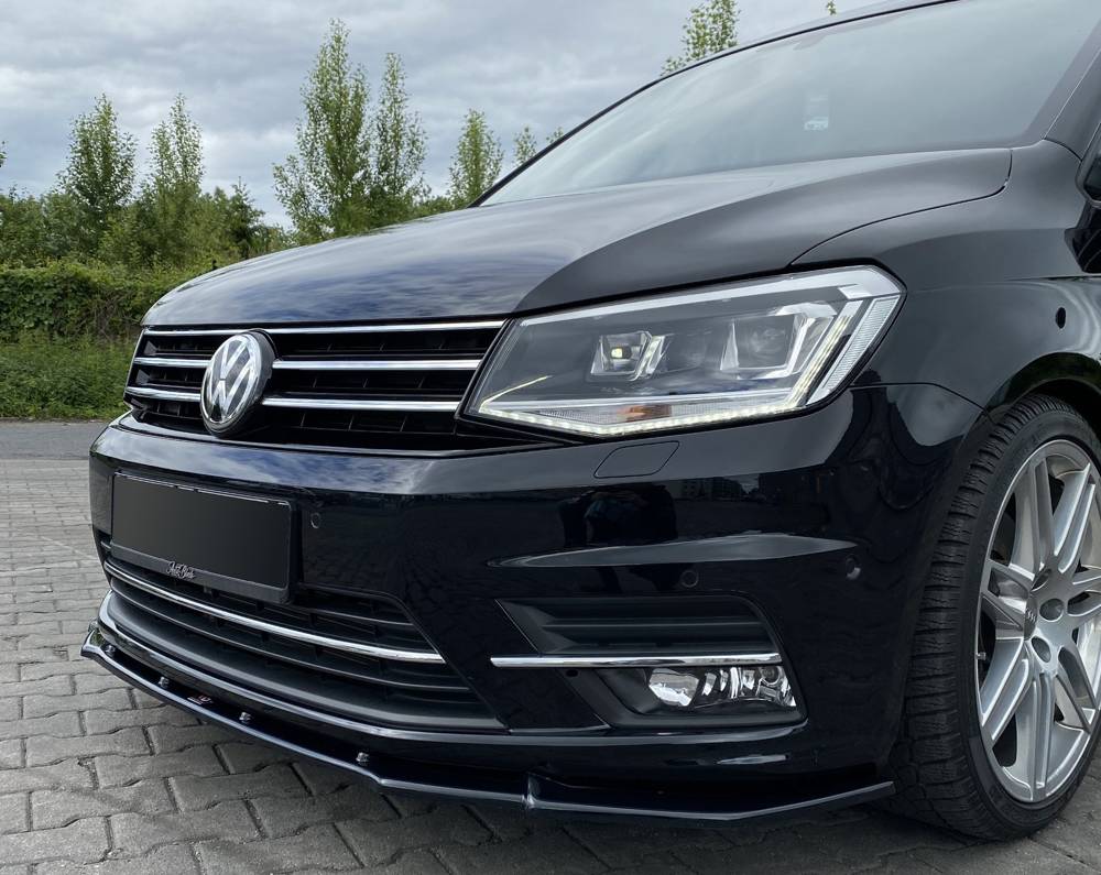 Voorspoiler VW Caddy Mk.4 Maxton Glans Zwart