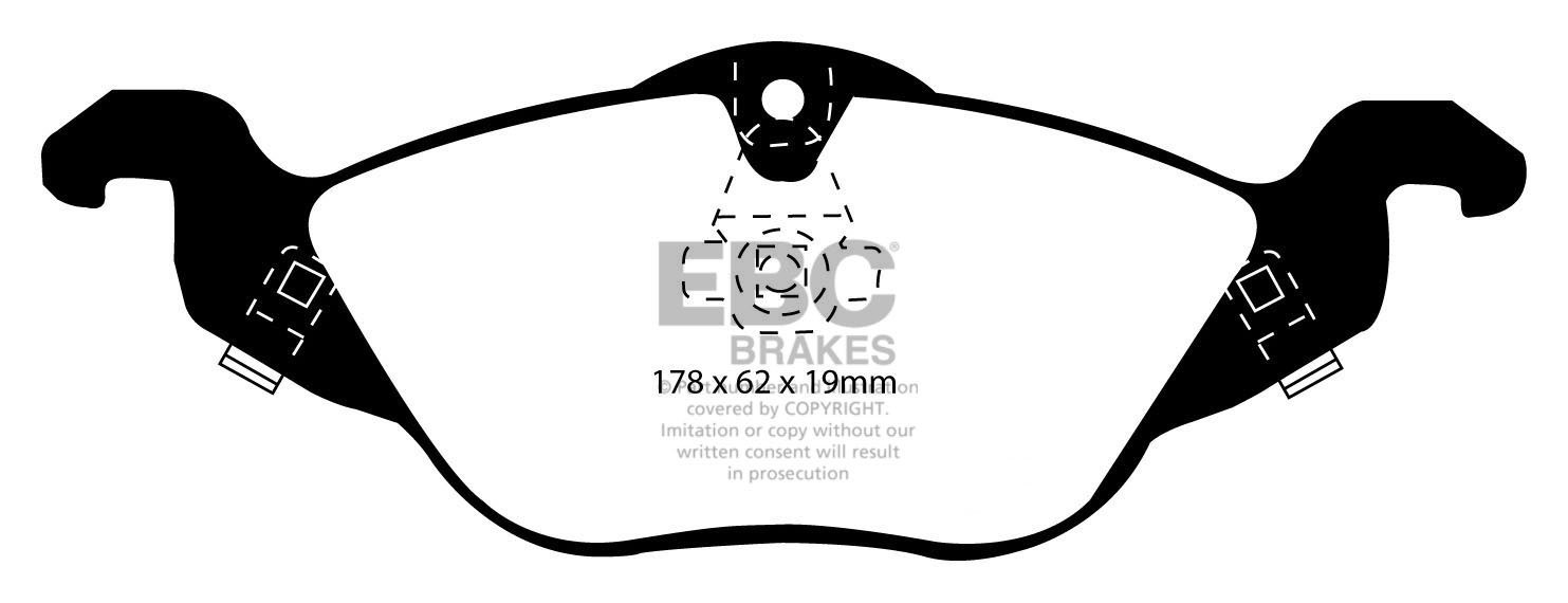 EBC Brakes VAUXHALL (OPEL) Astra 1.8 2001-2005 Remblokken voorzi