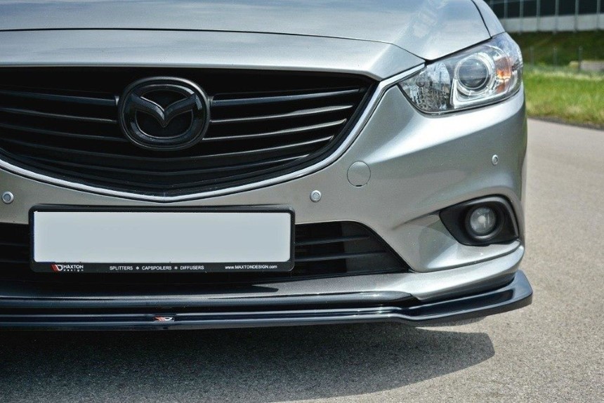 Voorspoiler Mazda 6 GJ Mk3 Maxton Design glans zwart