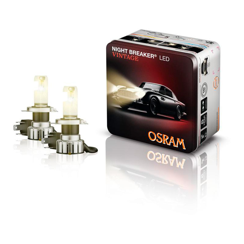 Osram Night Breaker LED-lampen Vintage - H4 - 12V/20-19W - set van 2 stuks
