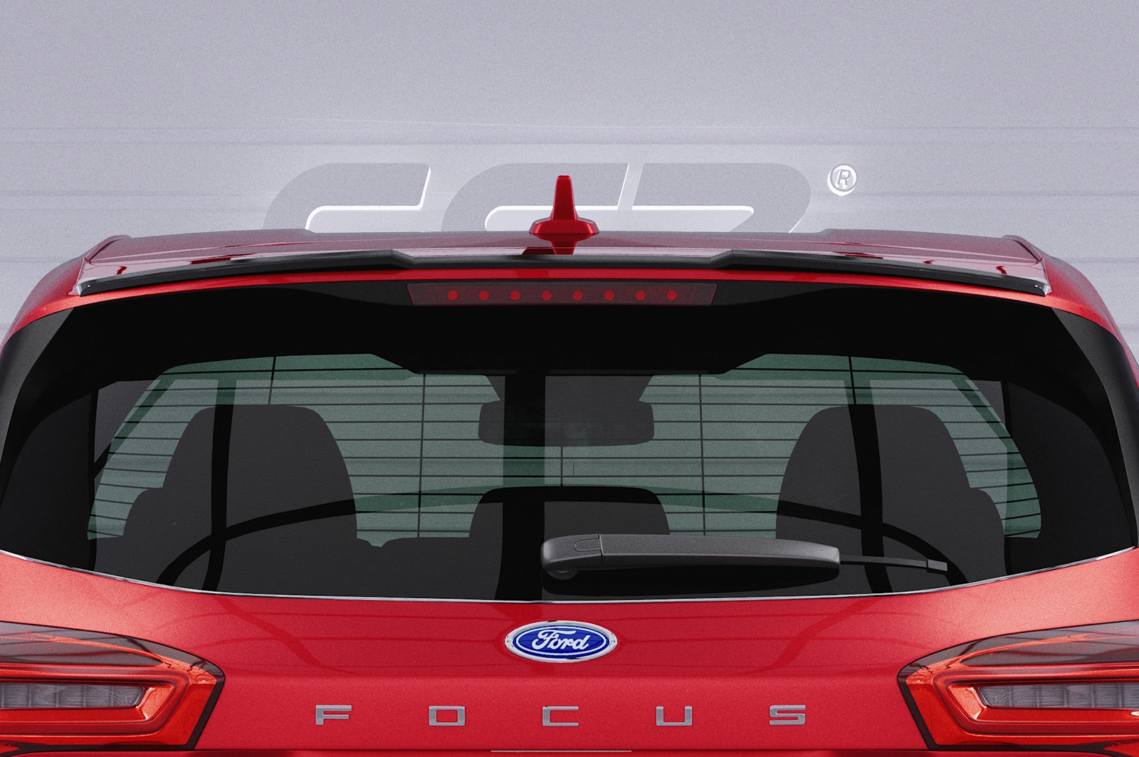 Achterspoiler Ford Focus MK4 Turnier glans zwart – CSR Automotive
