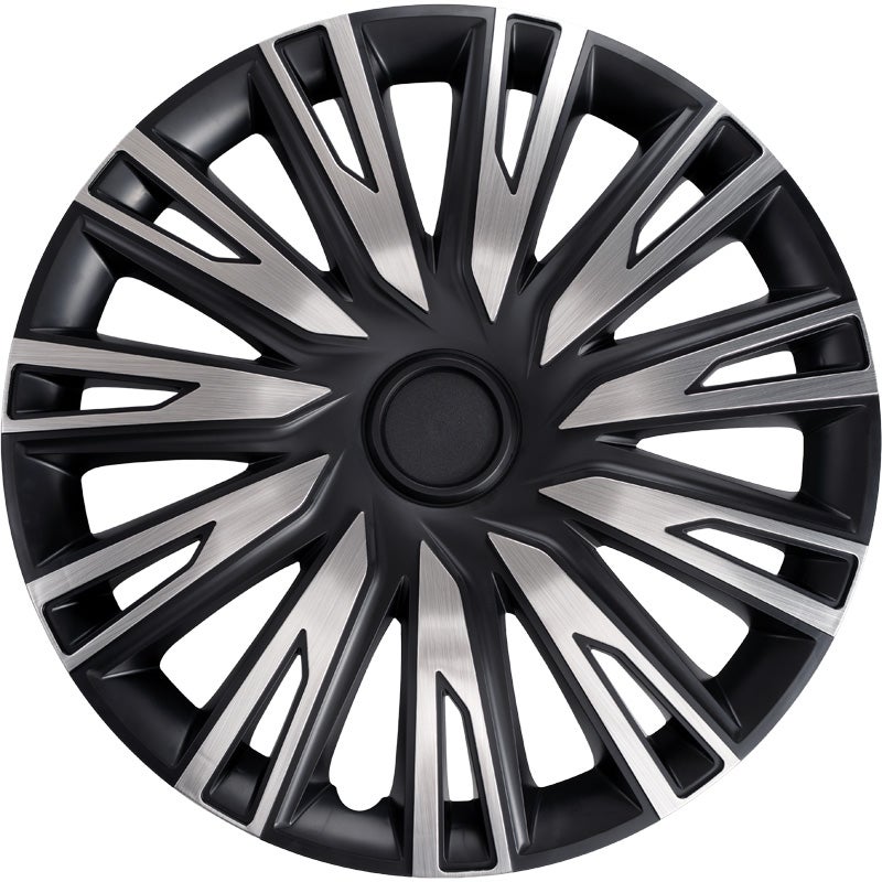4-Delige Wieldoppenset Copra 14-inch alu/zwart