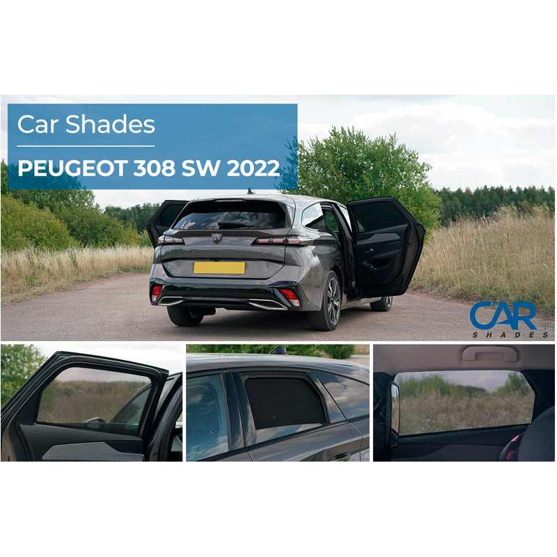 Set Car Shades (achterportieren)  Peugeot 308 III SW 2021- (2-delig)