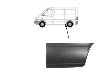 aansluitstuk, 57cm, links VW LT, 1996-2006