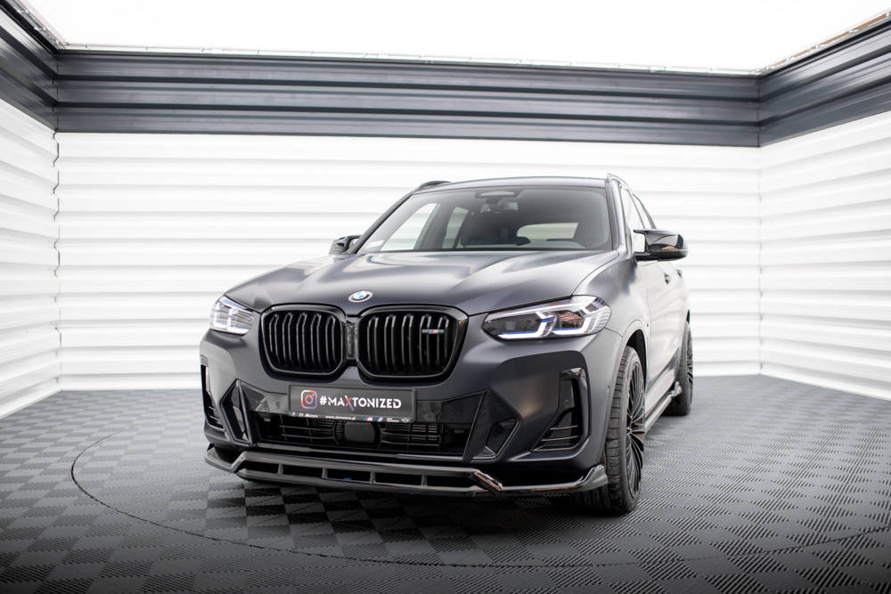 Voorspoiler BMW X3 G01 M Pakket FL Maxton Glans Zwart