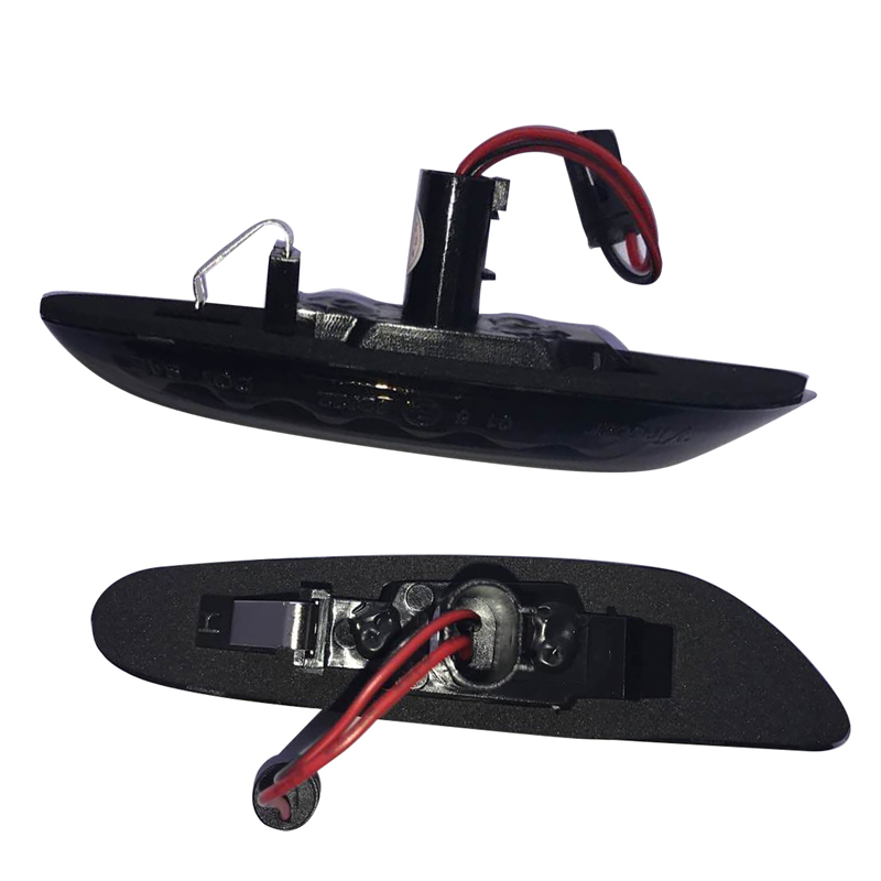 Set LED Zijknipperlichten (T10 Plug)  BMW 1-Serie E8x / 3-Serie E46 / 3-Serie E9x / 5-Serie E6x / X1 E84 / X3 E83 - Rookgrijs