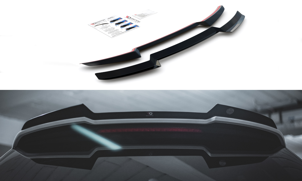 Spoiler V.2 Audi RS6 C7 Maxton Glans Zwart