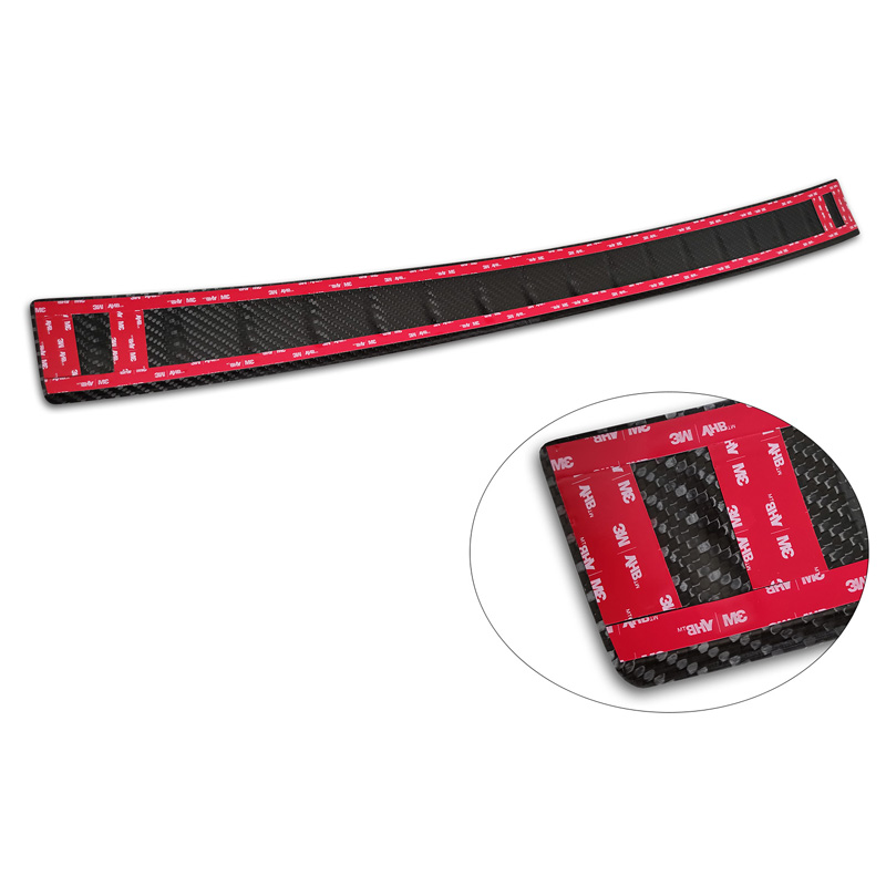 Echt 3D Carbon Achterbumperprotector  BMW 7-Serie G70 Sedan M-Pakket 2023-