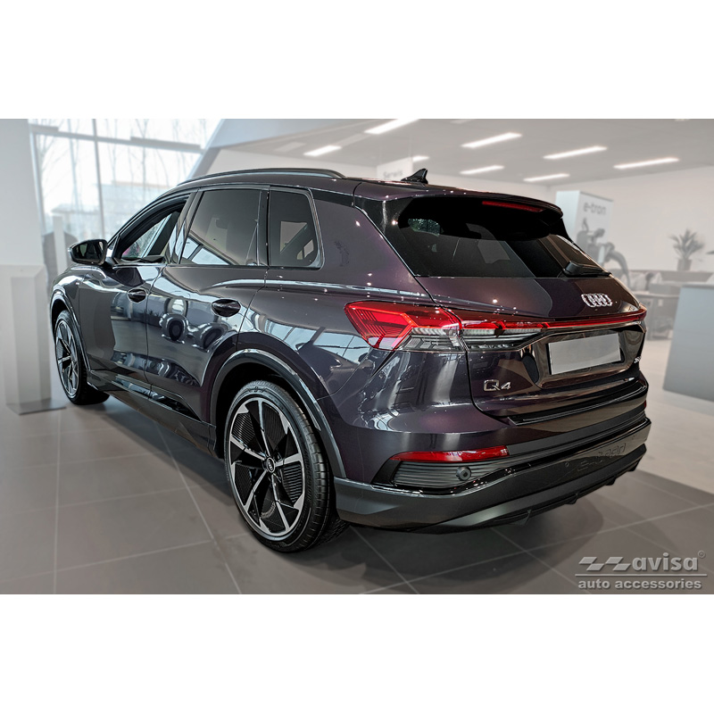 Zwart RVS Achterbumperprotector  Audi Q4 E-Tron 2021-