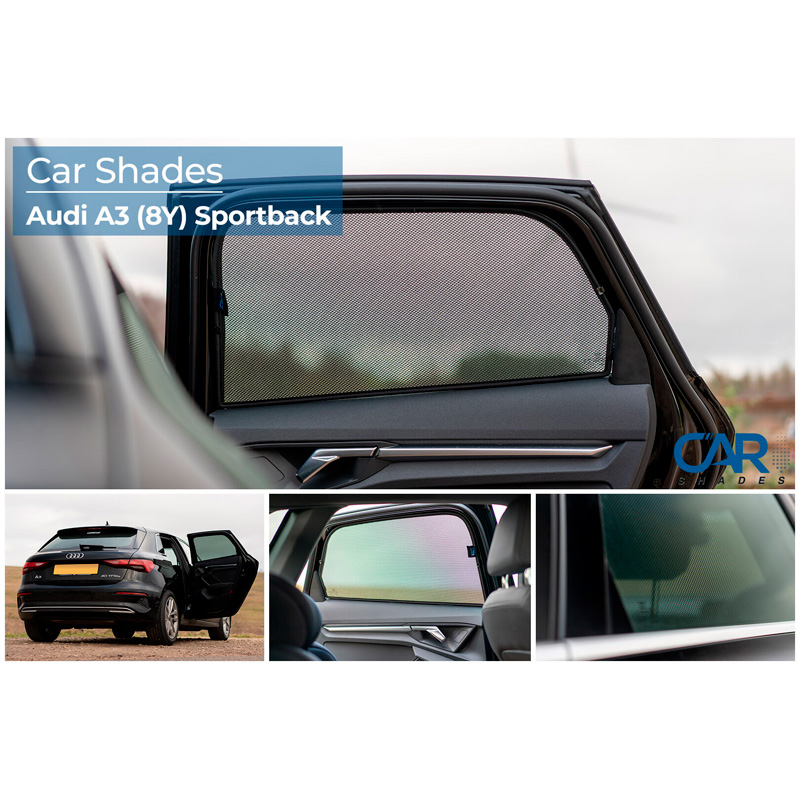 Set Car Shades (achterportieren)  Audi A3 8Y 5 deurs 2020- (2-delig)