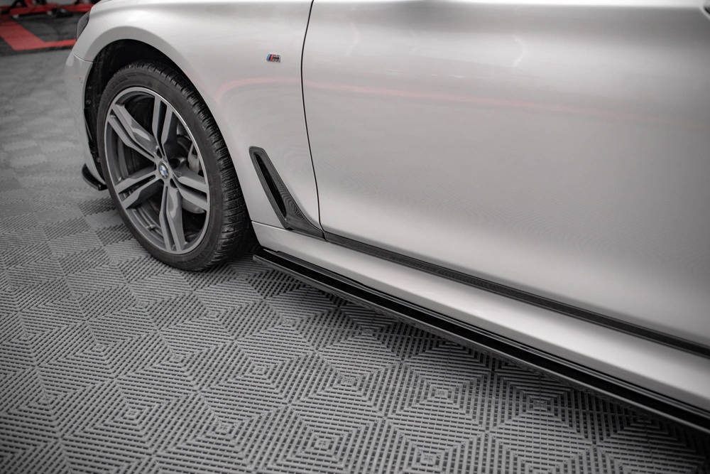 Zijskirts BMW 7-Serie Lang G12 M-Pakket Maxton Glans Zwart