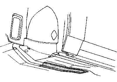 chassisbalk, links Ford Escort, 1986-1990