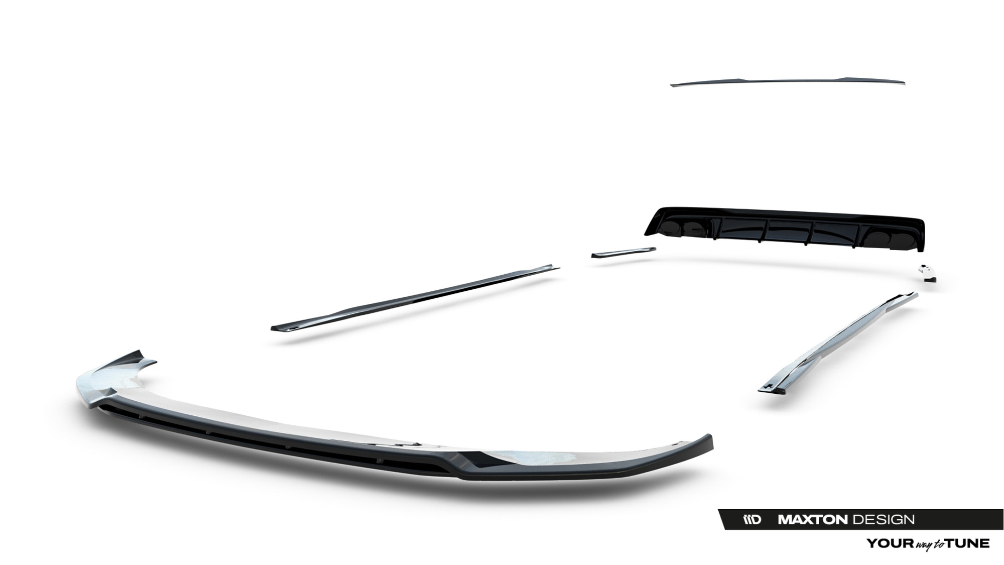 Bodykit Audi A6 S-Line / S6 C8 Avant Maxton Glans Zwart