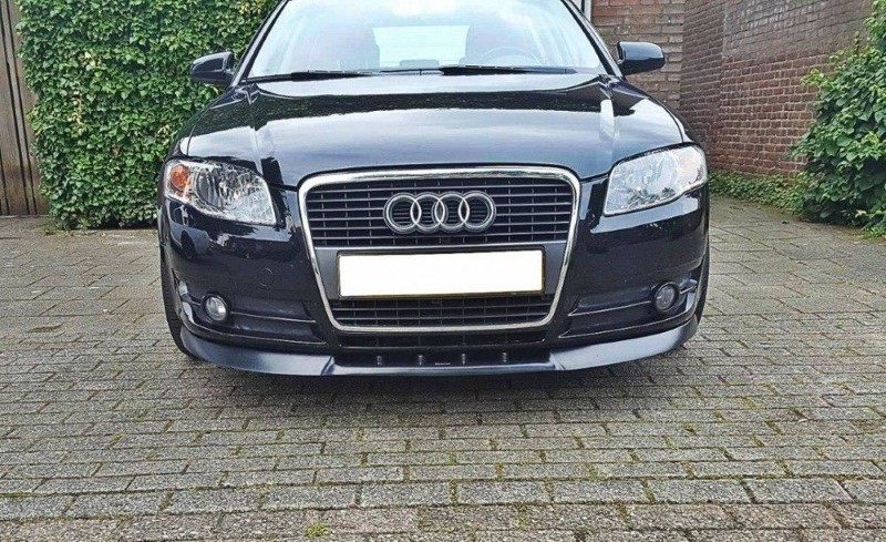 Voorspoiler Audi A4 B7 V.1 Glanzend Zwart