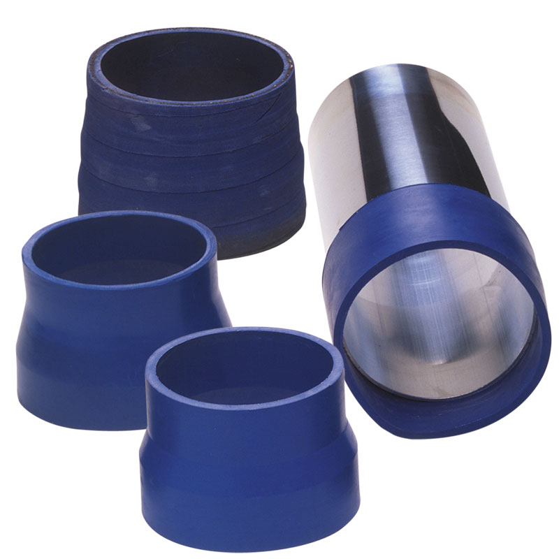 Siliconen Slang Reducer - 76->76mm - Lengte 76mm - Blauw