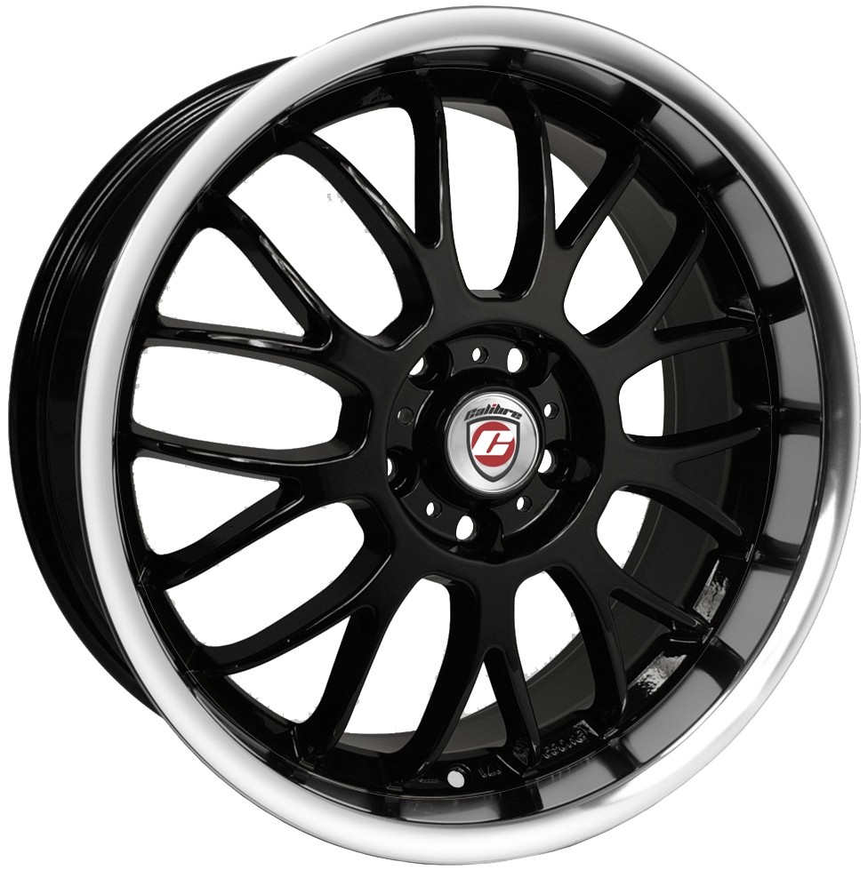 Velgen Calibre Askari 7x17 8x100 Black/Polished lip