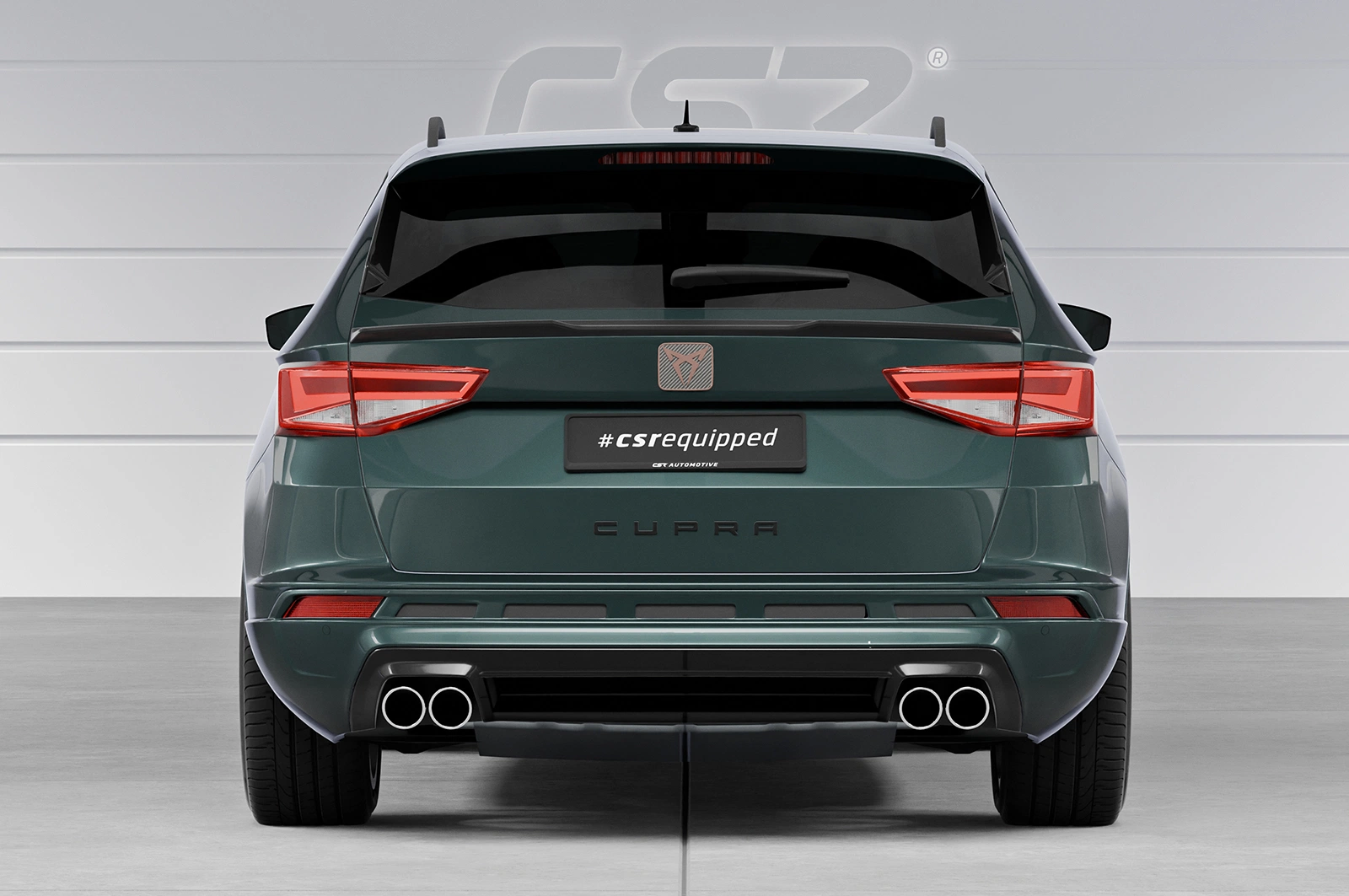 Achterspoiler Cupra / Seat Ateca glans zwart