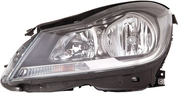 Koplamp rechts W204 11->> ANTRAZIT;H7/H7