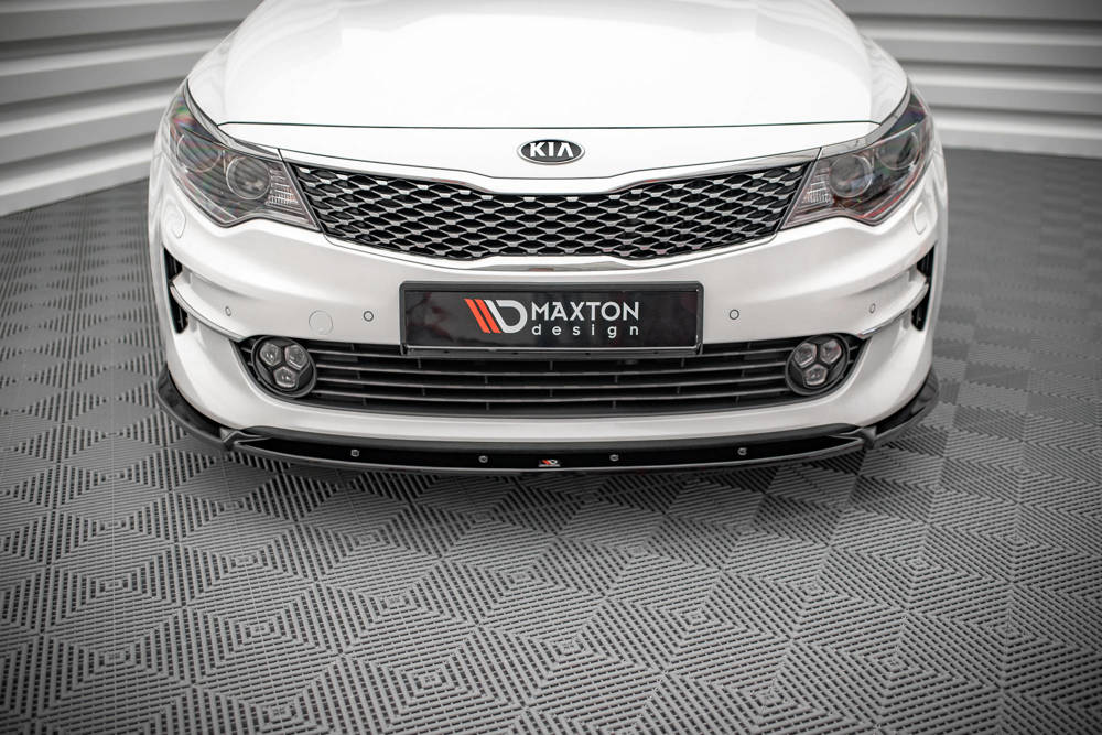 Voorspoiler V.1 Kia Optima Mk4 Maxton glans zwart